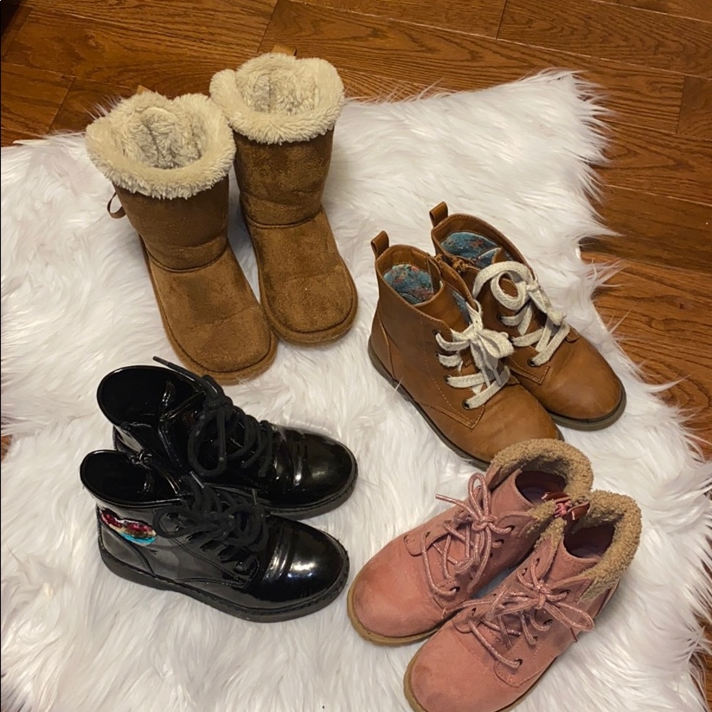 LOT of 4 toddler boots